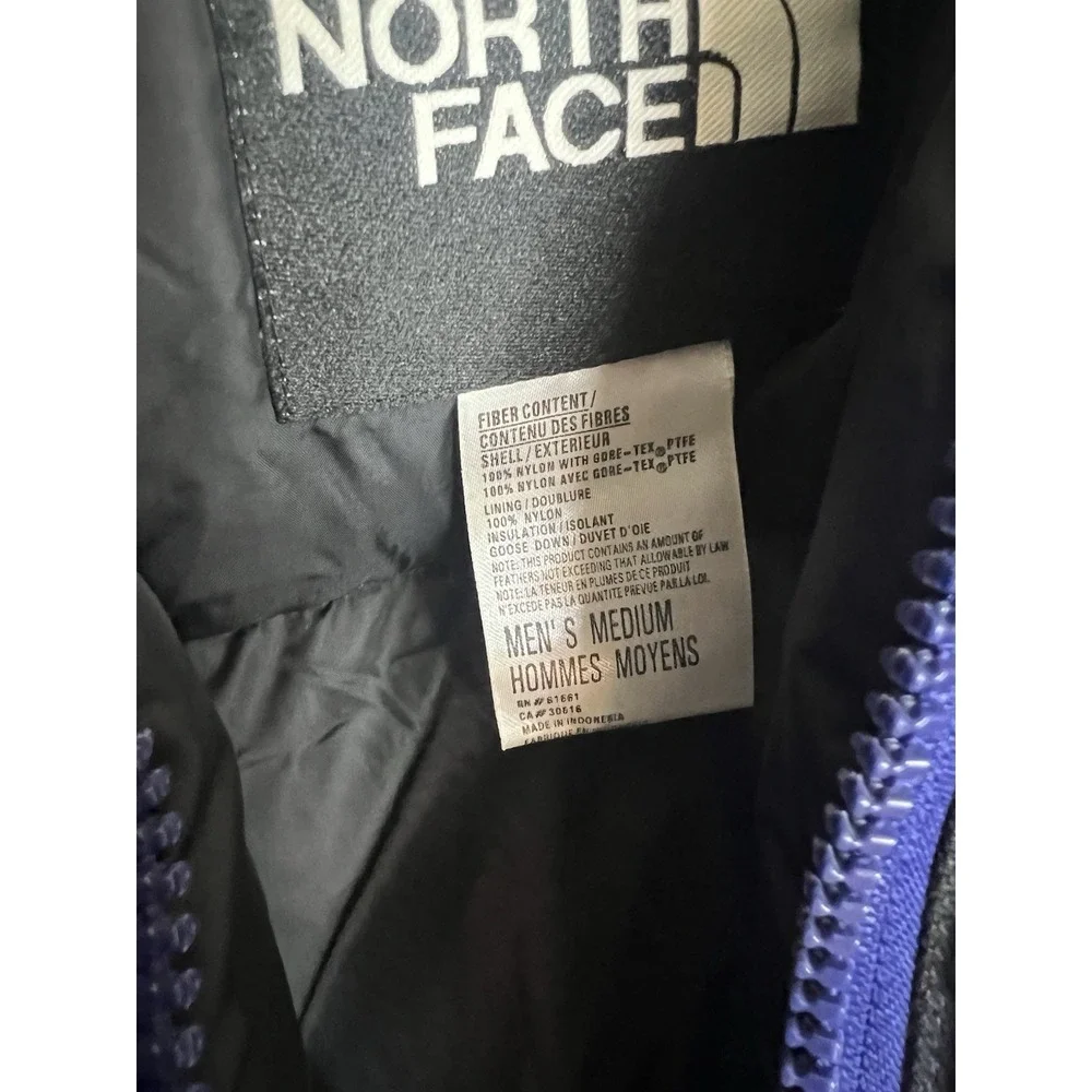 VTG The North Face Men's Medium Blue Snow Coat Gore-Tex Goose PTFE Down‎